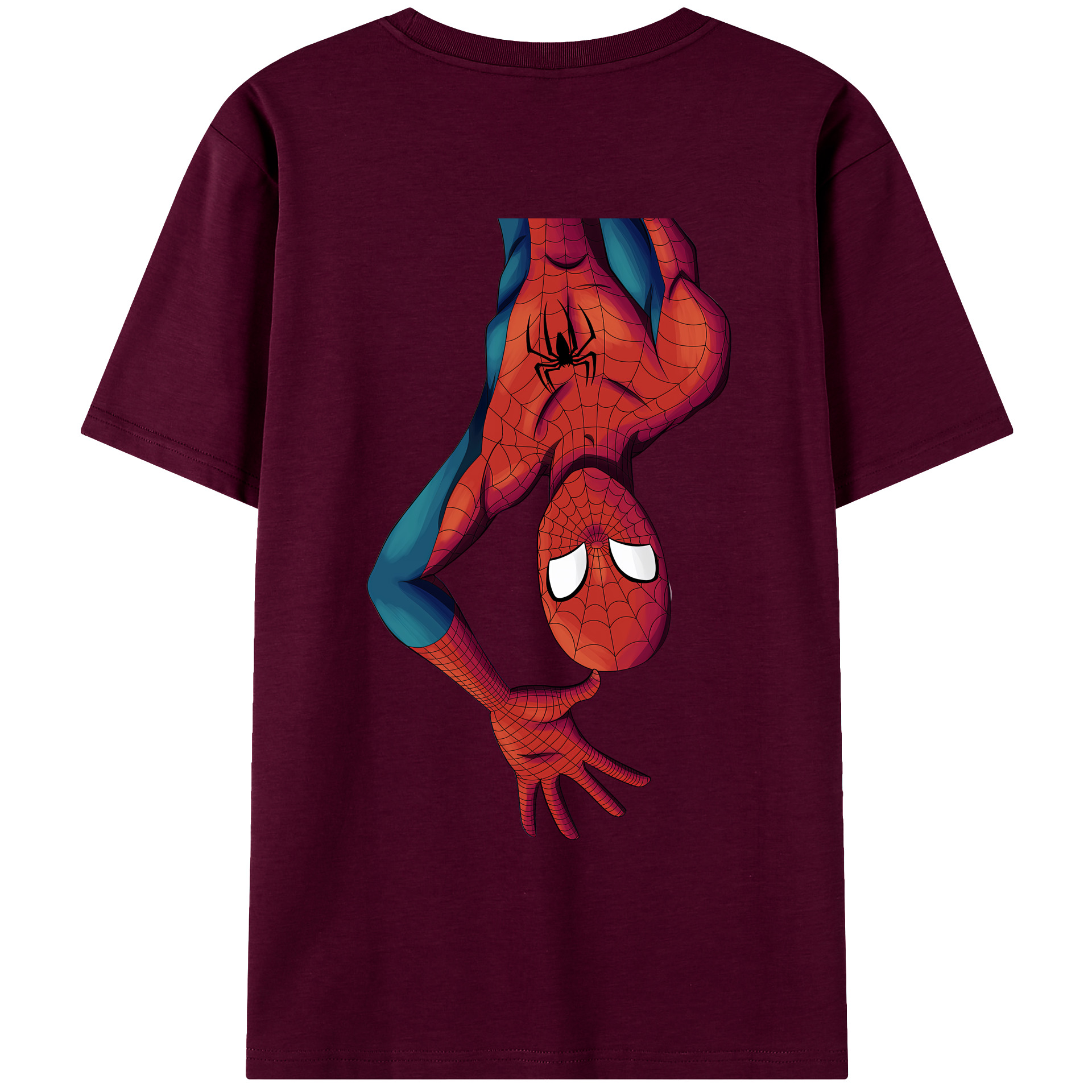 （画像用） Spider Man スパイダーマン レディース半袖Tシャツ(バックプリント)